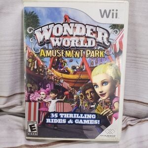 Nintendo Wii Wonder World Amusement Park Video Game 2007 Complete Works